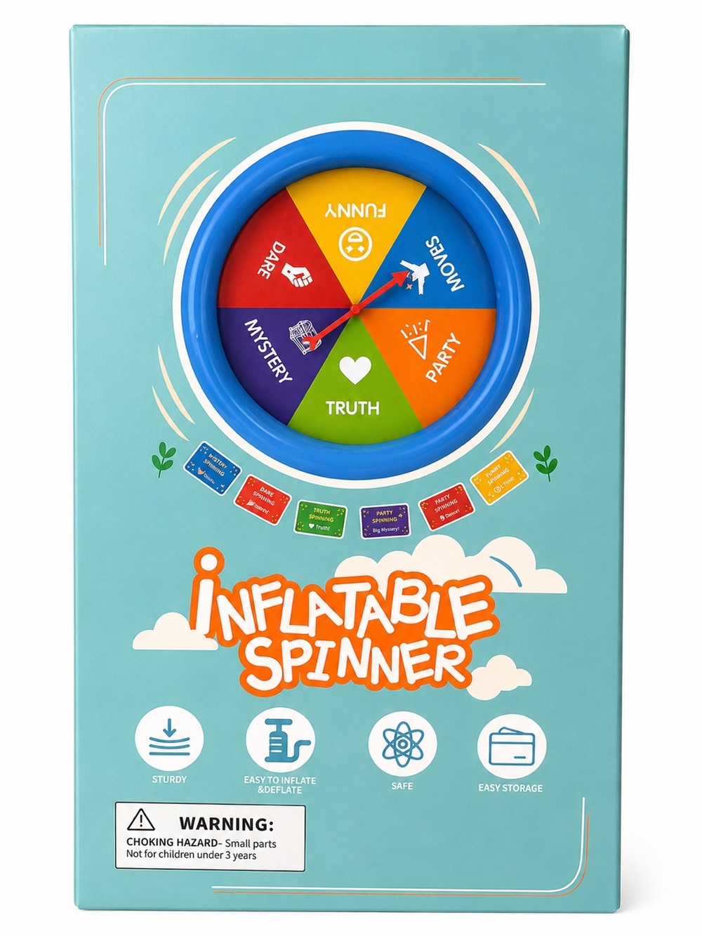 Inflatable Spinner Game - Pool Party, Birthday Party, Family Game Night - Picture 2 of 5
